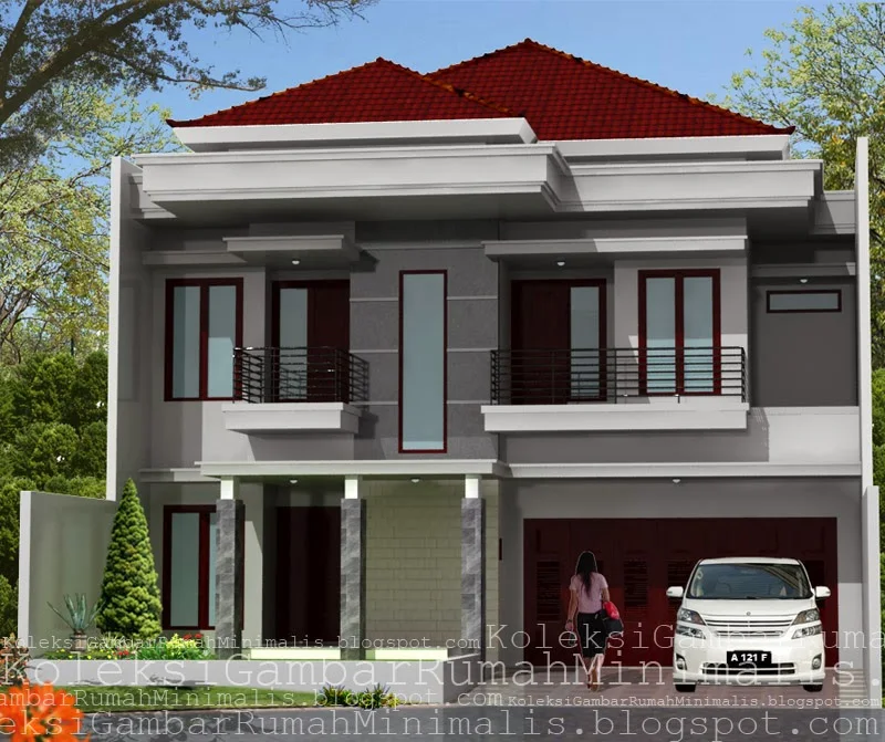 Contoh Gambar Rumah Minimalis 2 Lantai  Desain Rumah 