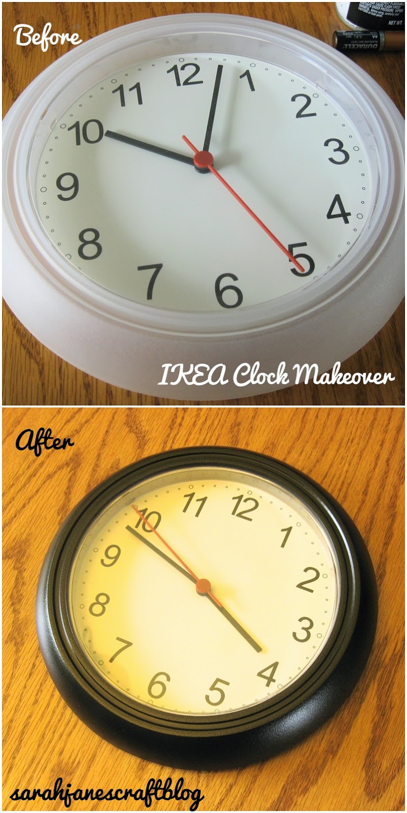 Sarah Jane's Craft Blog Quick IKEA Clock Makeover