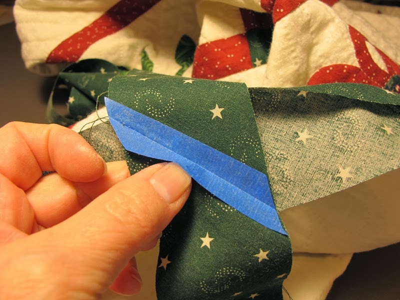 Baltimore Garden Quilts Easy Method to Join Binding Tails