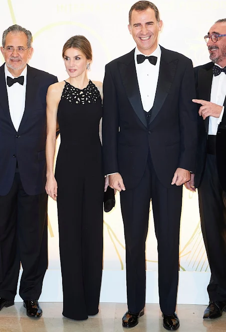 Queen Letizia of Spain and King Felipe VI of Spain attends the 'Mariano De Cavia' awards