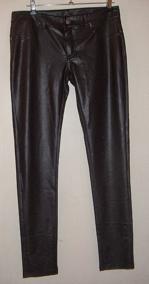 petite faux leather jeans