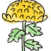 最高のコレクション かわ��い 菊 の 花 イラスト 319415-菊 イラスト モノクロ フ��ー