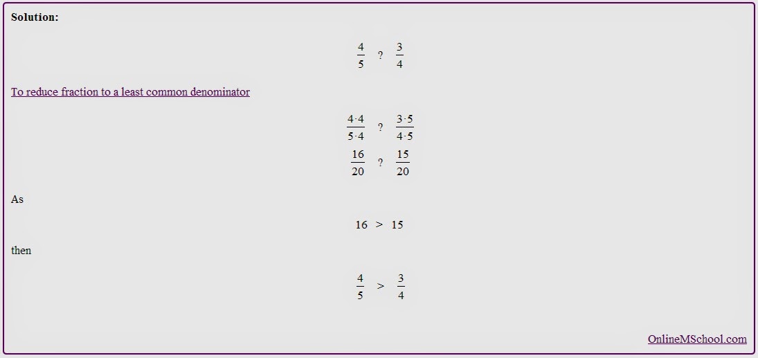 You can even compare mixed numbers.