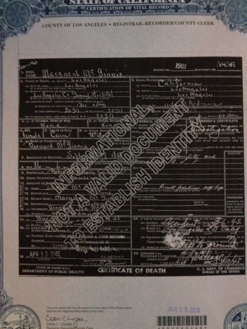 Olive Tree Genealogy Blog And Now A California Death Record Disappointment