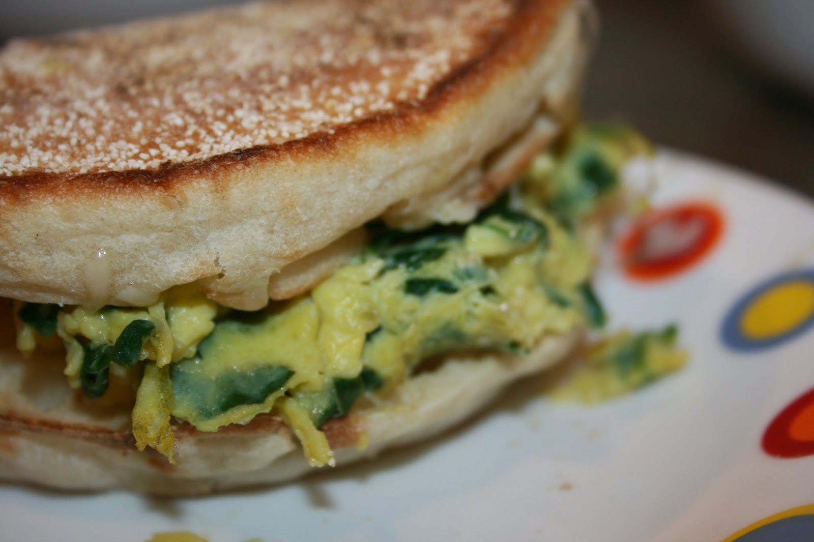 JOY Unspeakable EggSpinachJack Breakfast Sandwich {Yummy!}