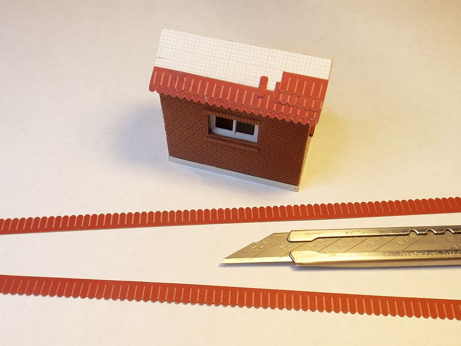 Die Merziener Privatbahn AG - bb: Selbstbau maßstäbliches Gebäudedach
