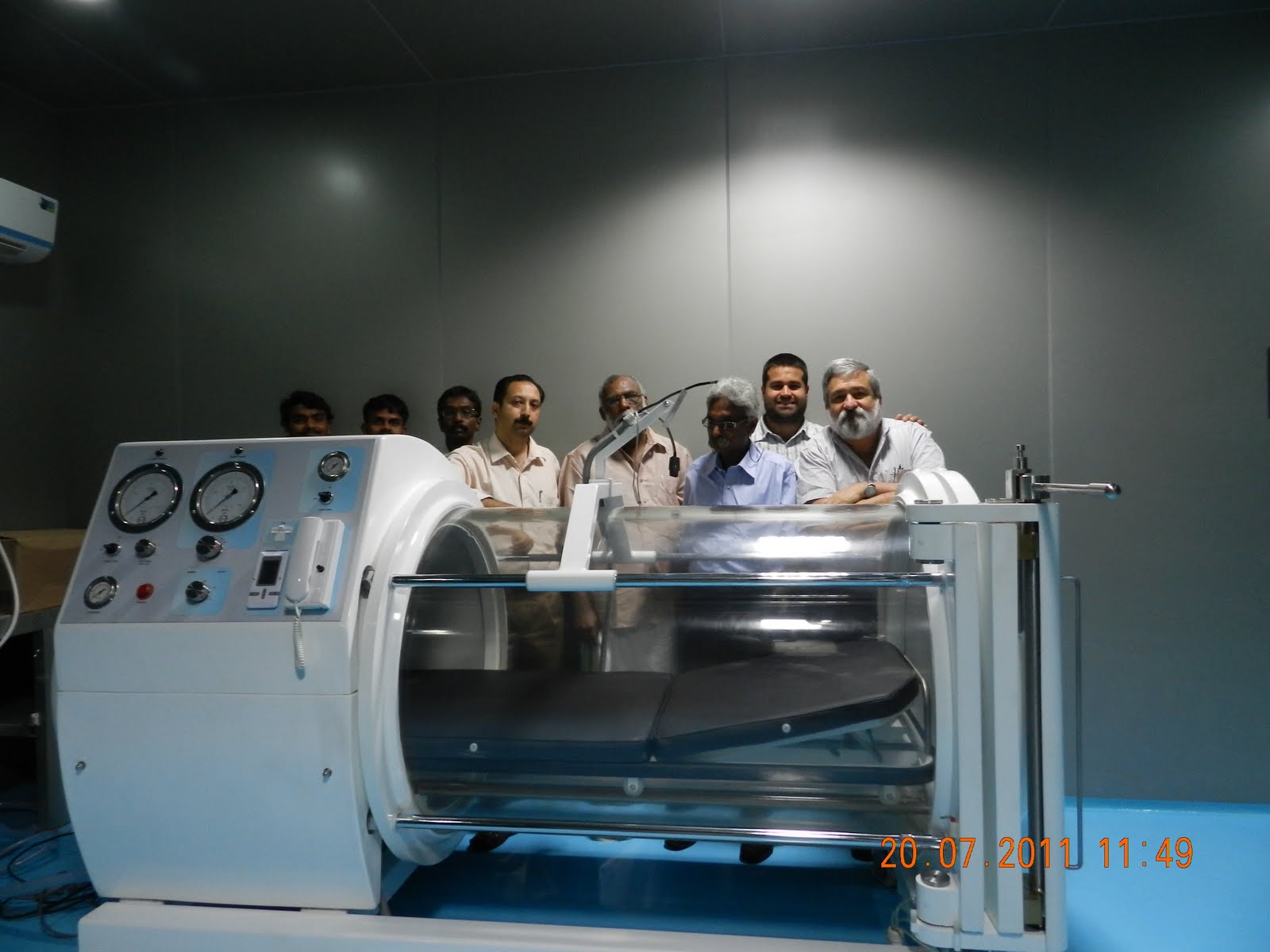 India Hyperbaric Oxygen Therapy Chamber. Bird Medical Devices, Bombay
