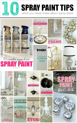 10 Spray Paint Tips: what you never knew about spray paint. So good to know! Read before your next project! I love tip #5.