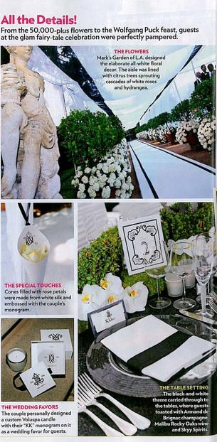 Kim Kardashian and Kris Humphies wedding the decor and theme