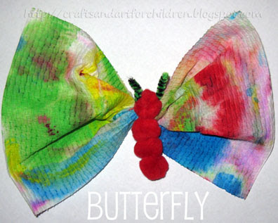 Caterpillar to Butterfly Craft - so cute!