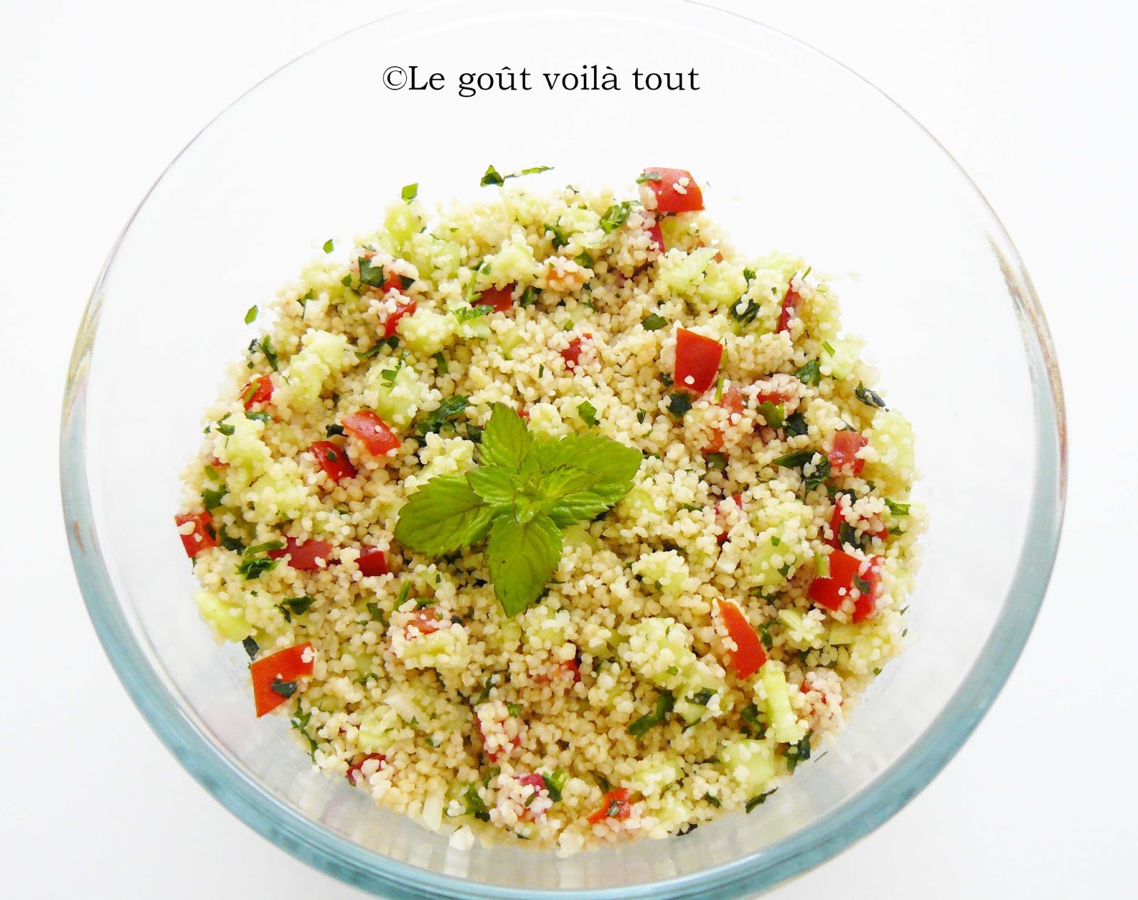 Le Gout Voila Tout Mon Taboule