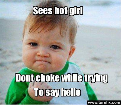 Sees Hot Girl, funny baby reaction, win jokes