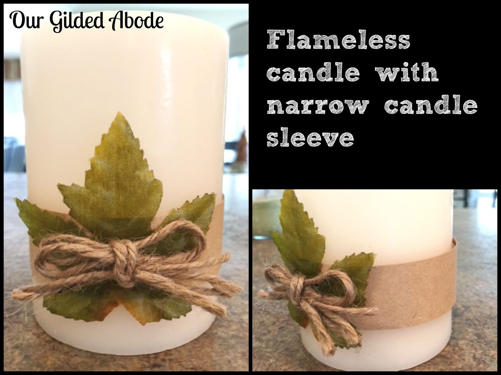 Our Gilded Abode DIY Reusable Candle Sleeves