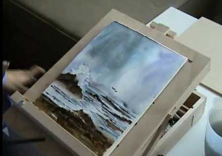 Painting a seascape in water color - part 2