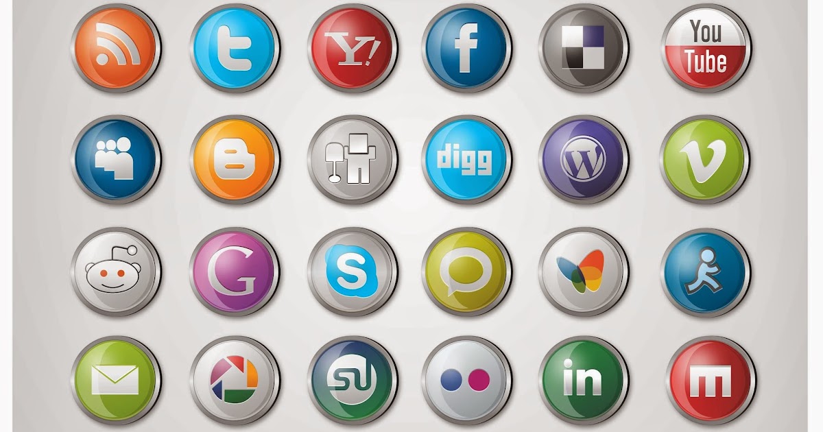 Social Media Icons CDR File Corel Draw Files