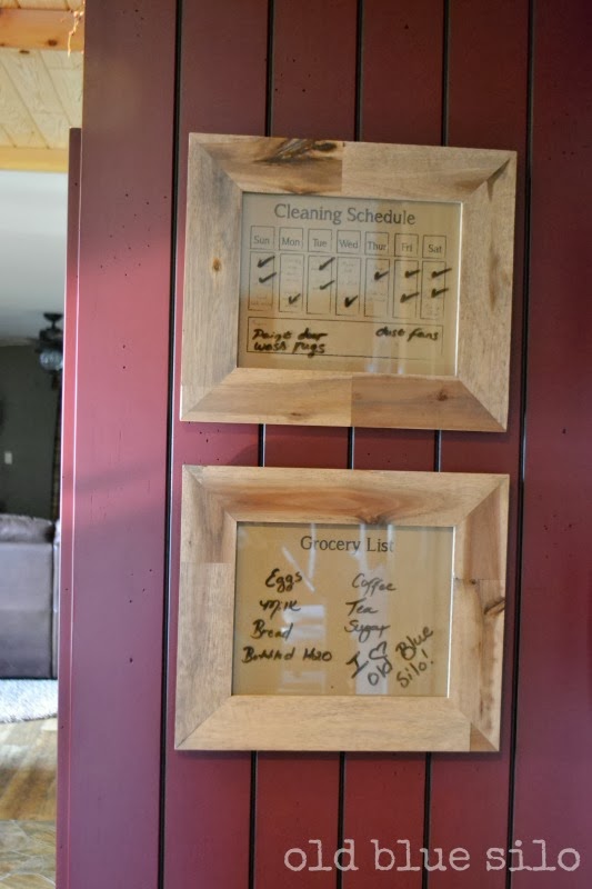 Old Blue Silo rustic dry erase board