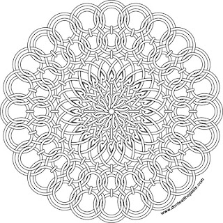 wirework sun mandala to color- available in jpg and transparent PNG format
