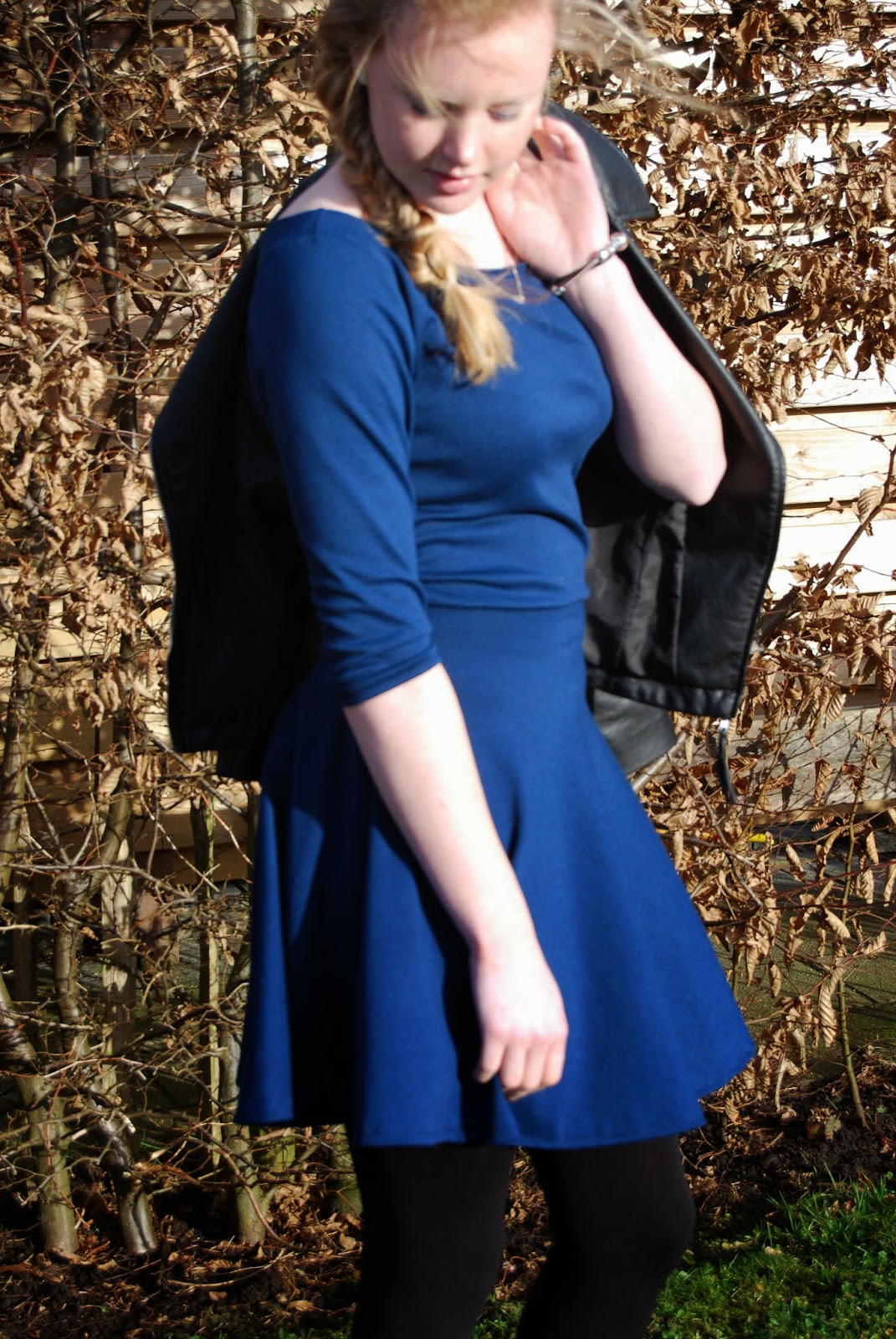 pastels and stripes skater dress