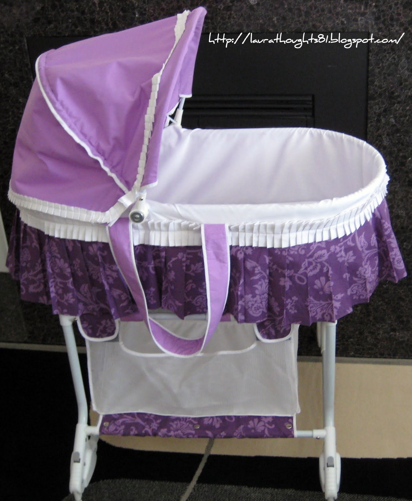 purple bassinet