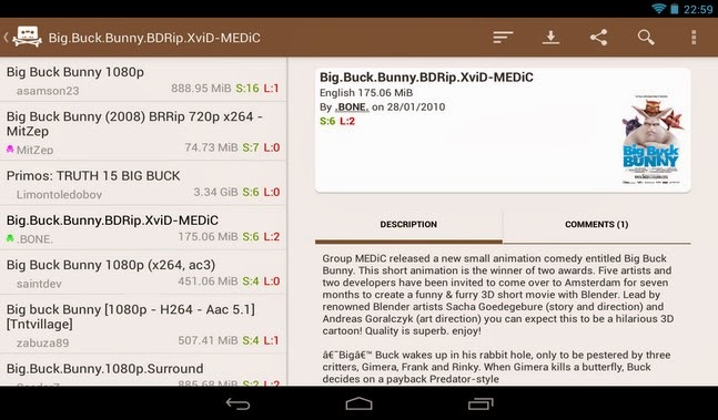 The Pirate Bay Browser android apk - Screenshoot