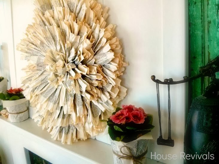 Watch for the second Juju inspired wreath tutorial in a few days. This is a super inexpensive