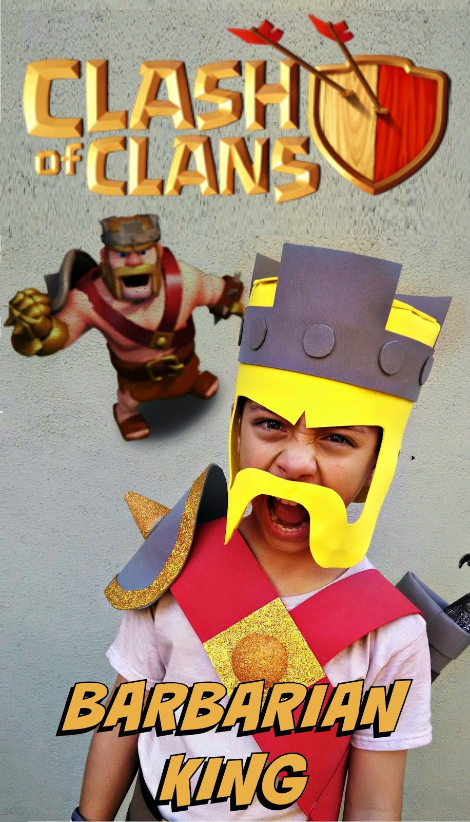 Finding BonggaMom: Halloween Costume Watch 2014: Clash of Clans Barbarian  King