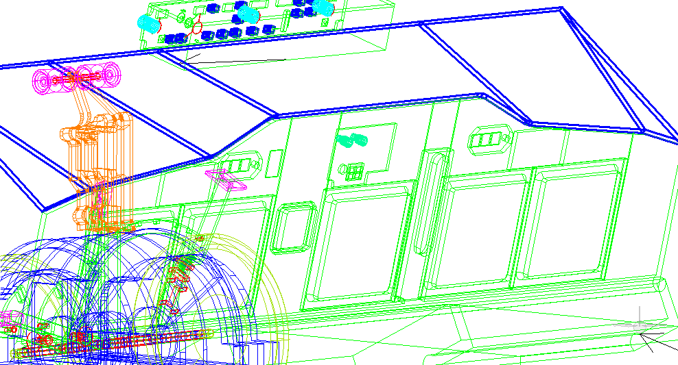 Throttle Quadrant CAD Drawing