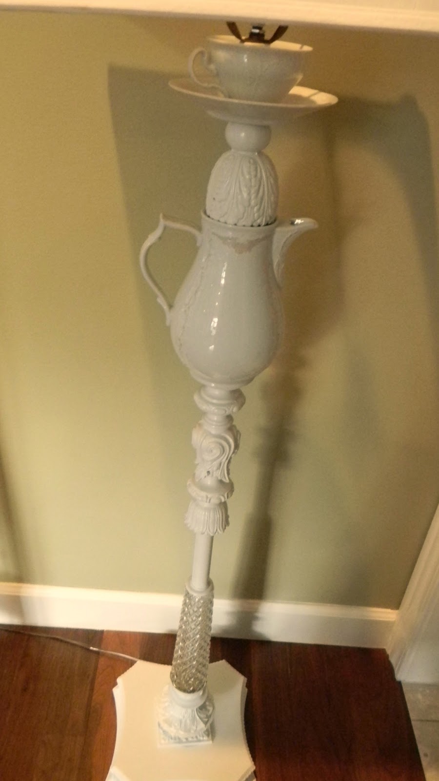 Forever Decorating! Charming OneofaKind Teapot Floor Lamp!