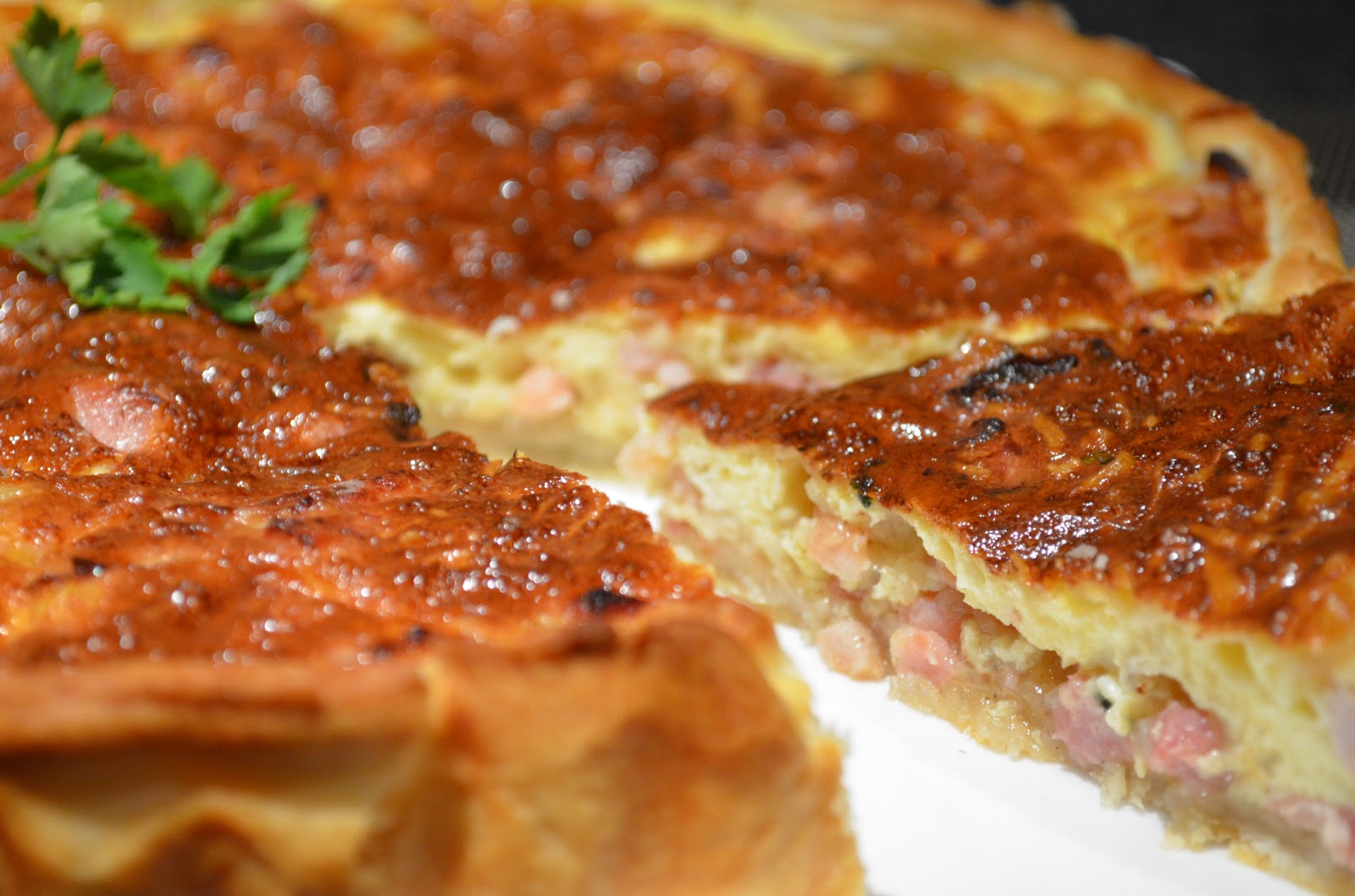 U&Me in the Kitchen Tarte Oignons&lardons Onion&Bacon tart