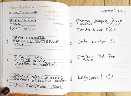 Skinnytaste Dinner Plan (Week 3) Skinnytaste Dinner Plan (Week 3)
