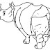 Desenho de Rinoceronte para Colorir 
