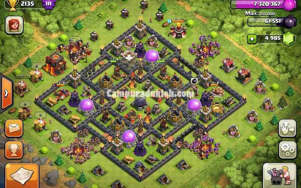 base coc th 10 war terkuat