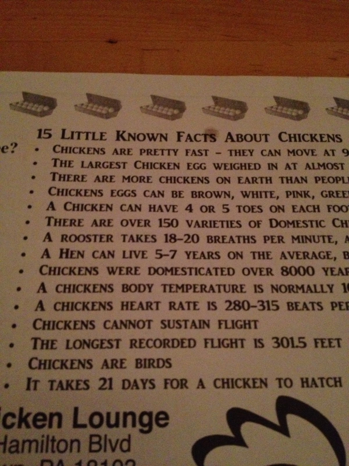 The Chicken Lounge, Allentown, PA PITTSBURGH TENDO REVIEW