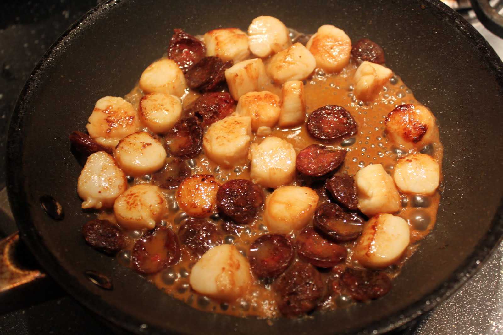 Dine at Mine Scallops with Chorizo