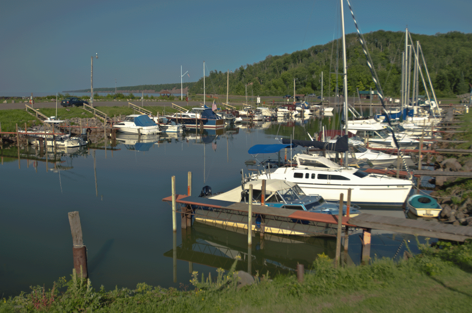 Journeys With Judy Saxon Harbor Iron County Boat Harbor and RV Park