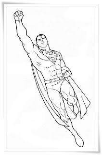 Ausmalbilder zum Ausdrucken: Ausmalbilder Superman