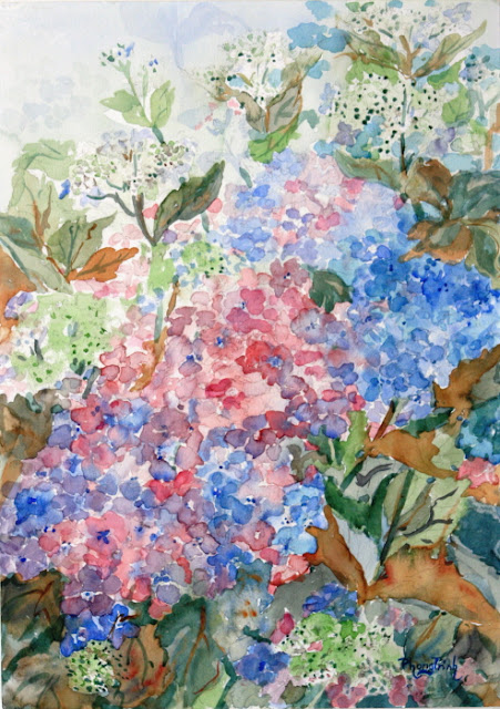 watercolor painting flowers