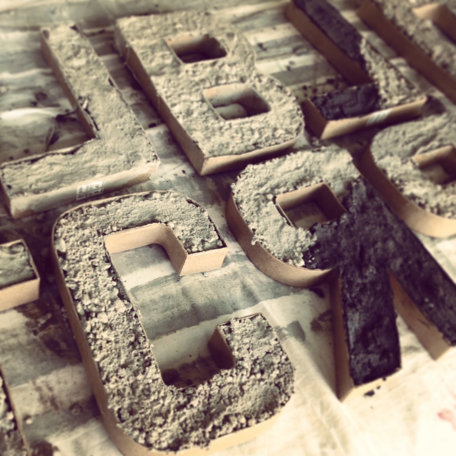 DIY Concrete Accent Letters Maison de Pax