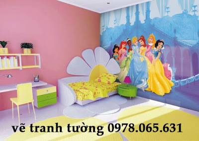vẽ tranh tường phòng bé vẽ tranh tường mầm non