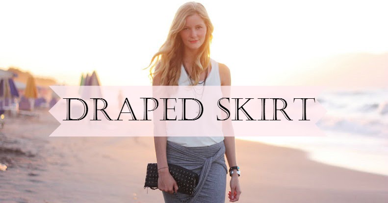Woman To Woman Diy Wrap A Scarf To Make A Draped Skirt