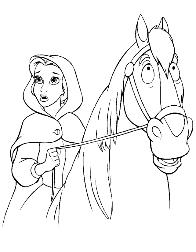 PRINCESS COLORING PAGES