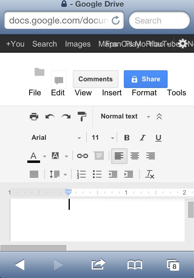 USING GOOGLE DOCUMENTS visual data 6