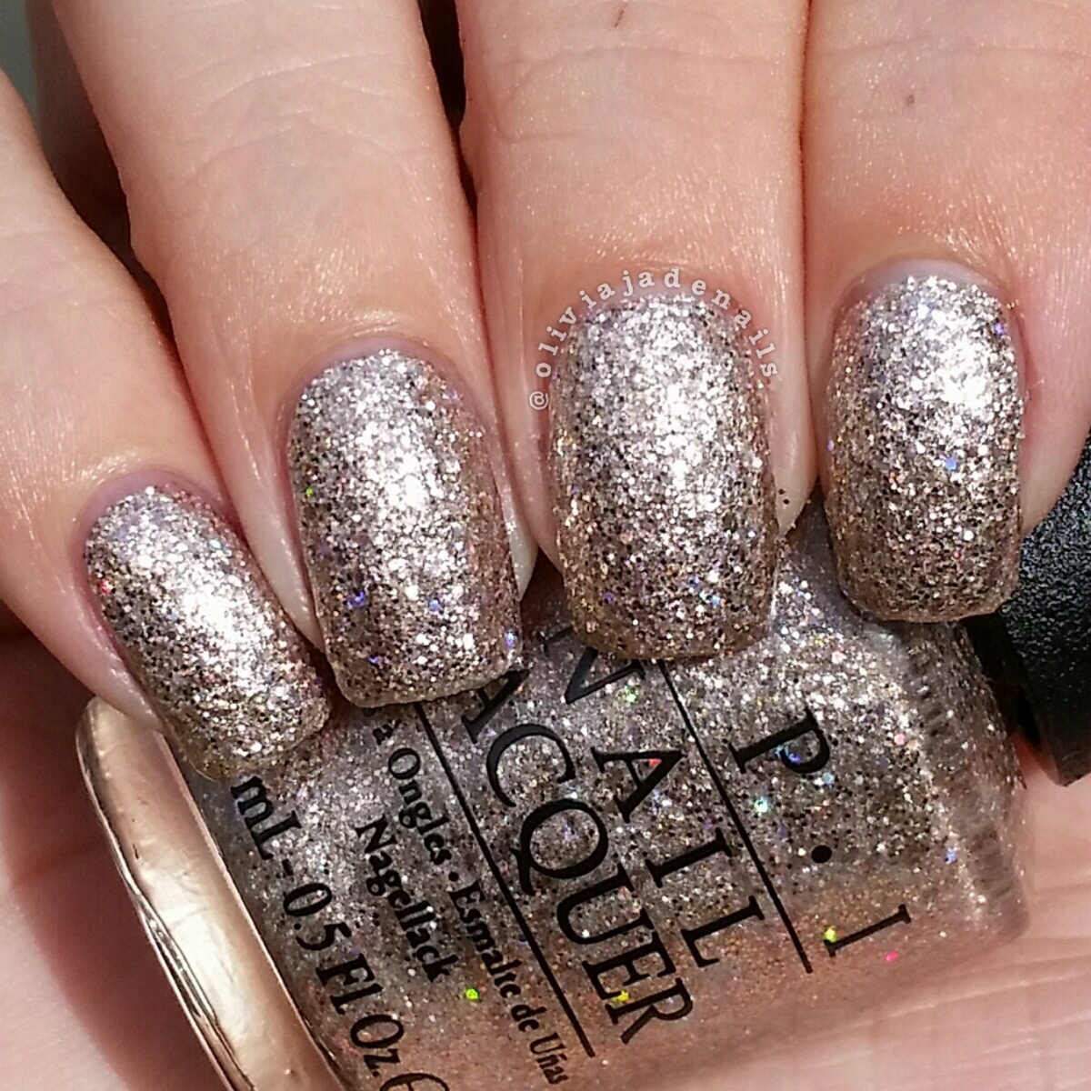 OPI Ce-less-tial Is More swatched by Olivia Jade Nails