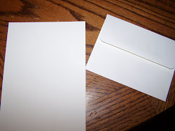 Plain envelope and card