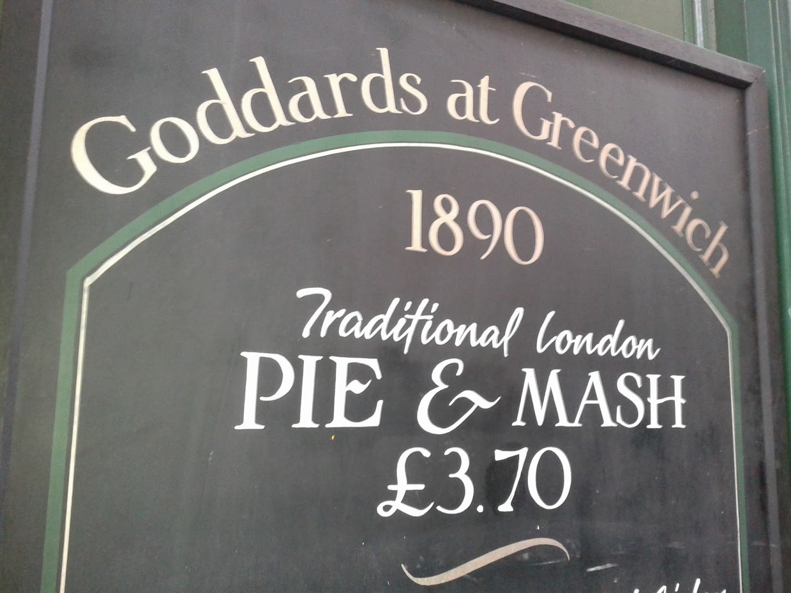 Goddard at Greenwich pie and mash