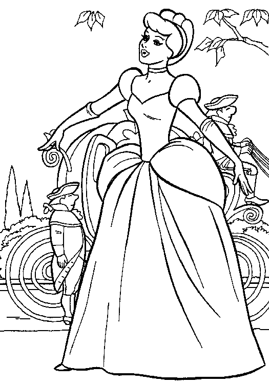 PRINCESS COLORING PAGES