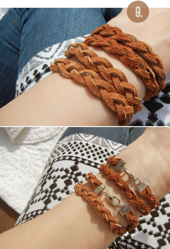 Bubby and Bean Living Creatively DIY Tutorial >>> Braided Leather
