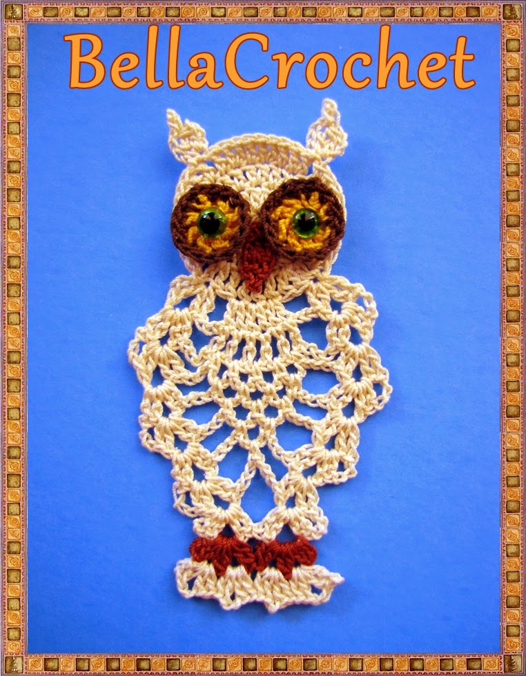 BellaCrochet: Pineapple Owl Ornament or Bookmark: A Free ...