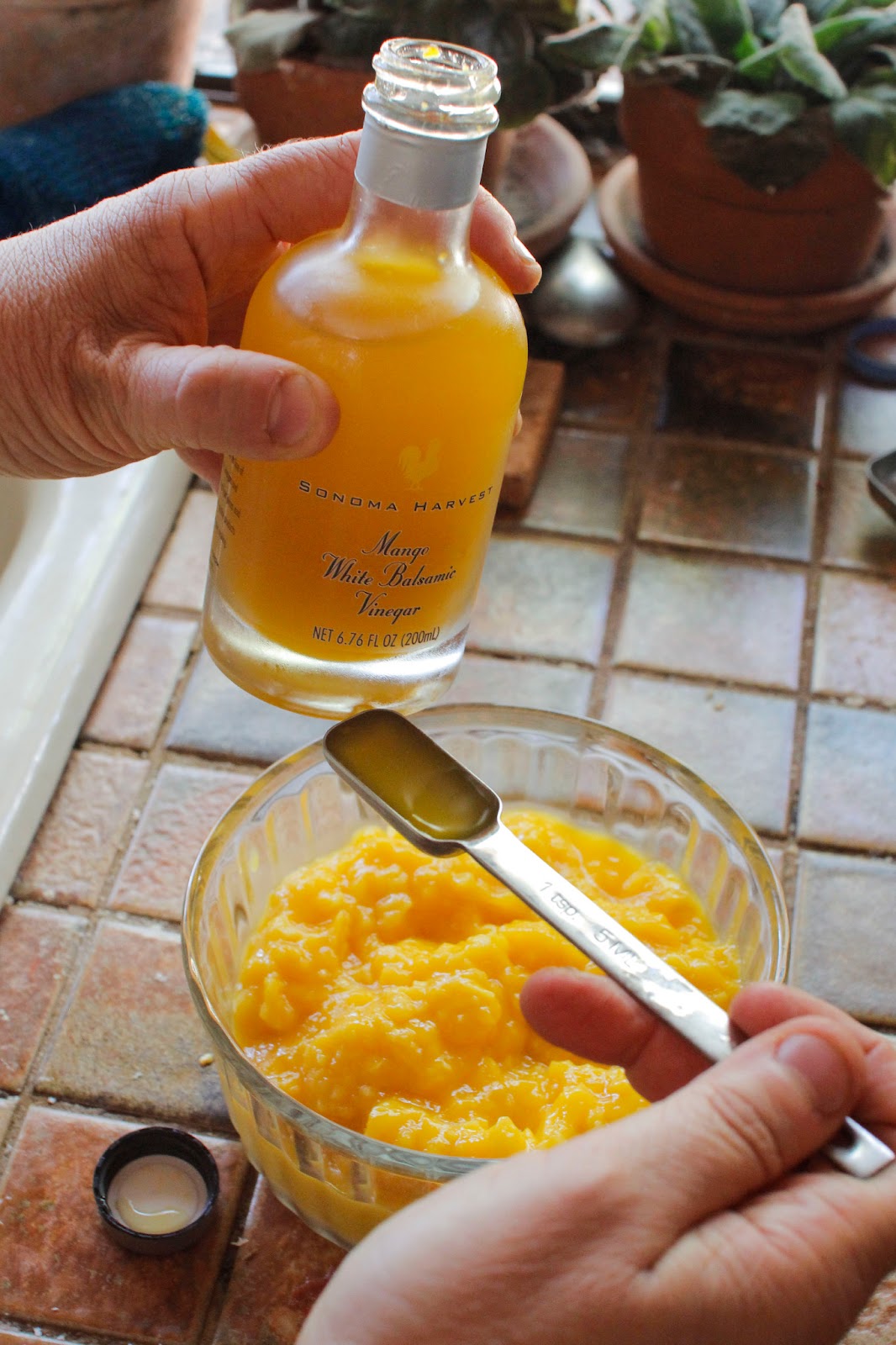 The Colors Of Indian Cooking Macerated Mango Sauce For Cheesecake