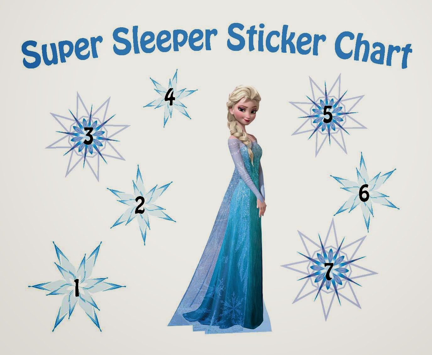 Queen Elsa 1 Sticker Chart